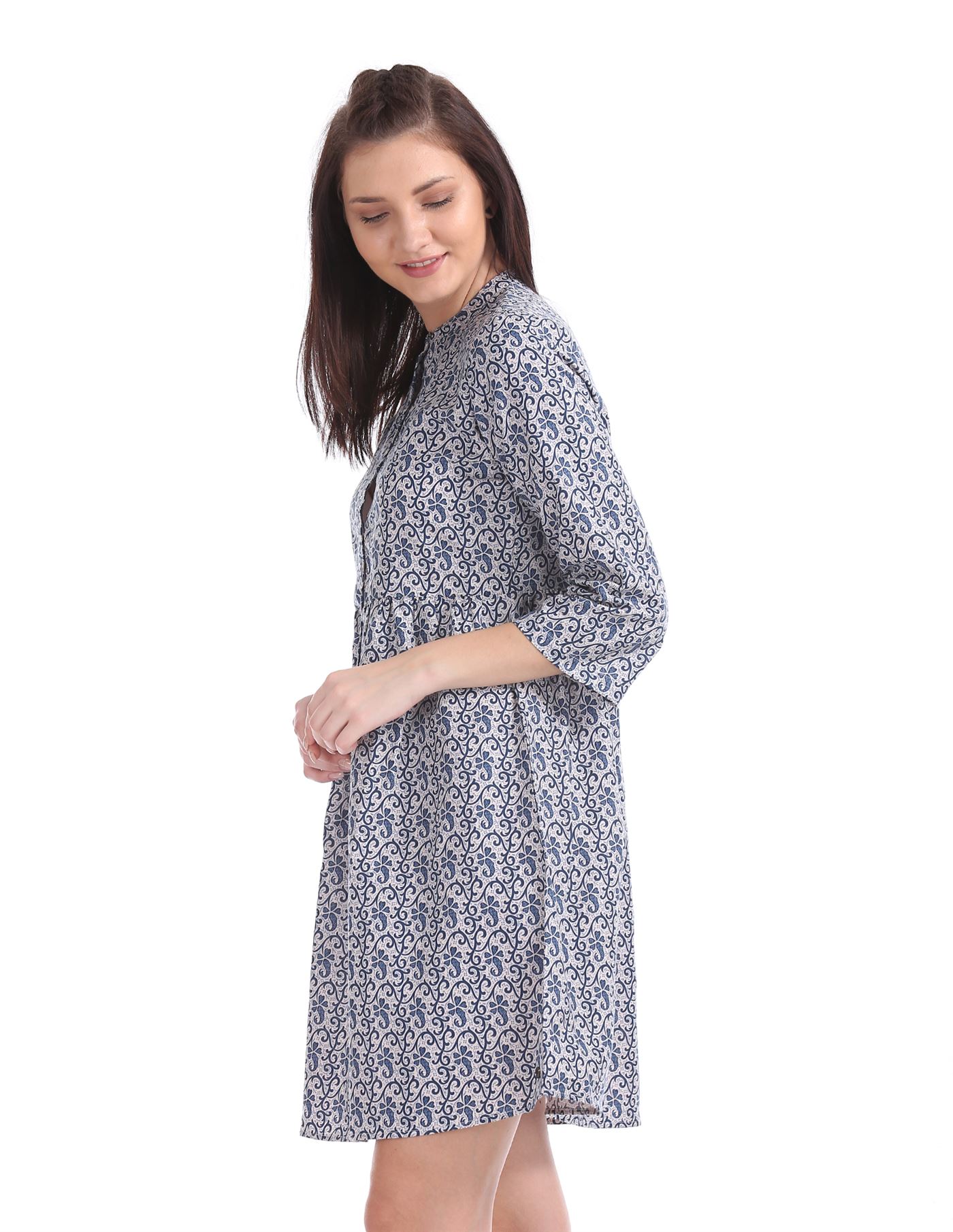 U.S. Polo Assn. Women Casual Wear Printed Dress